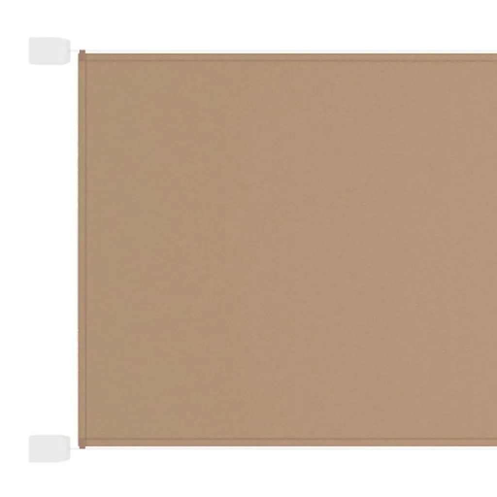 Moderner Minimalist - Senkrechtmarkise Taupe 60x600 cm Oxford-Gewebe